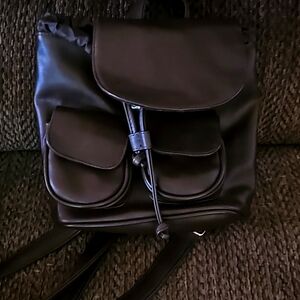 Dark Brown Backpack Purse
